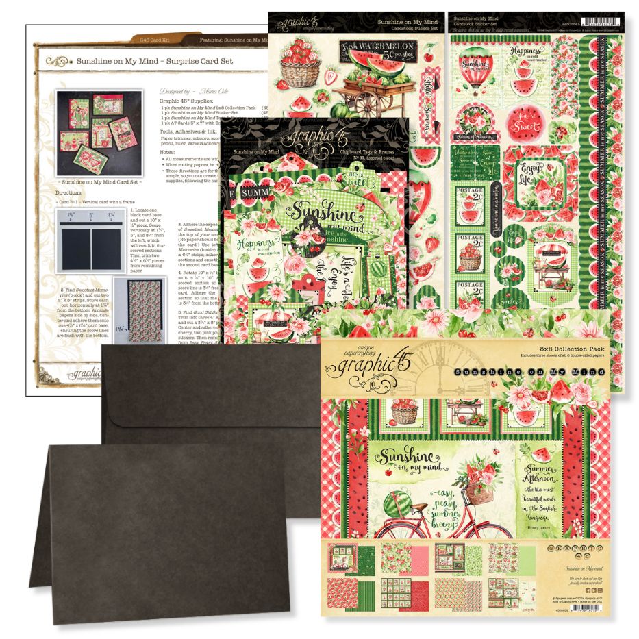 Graphic 45 Sunshine on my Mind Card Kit