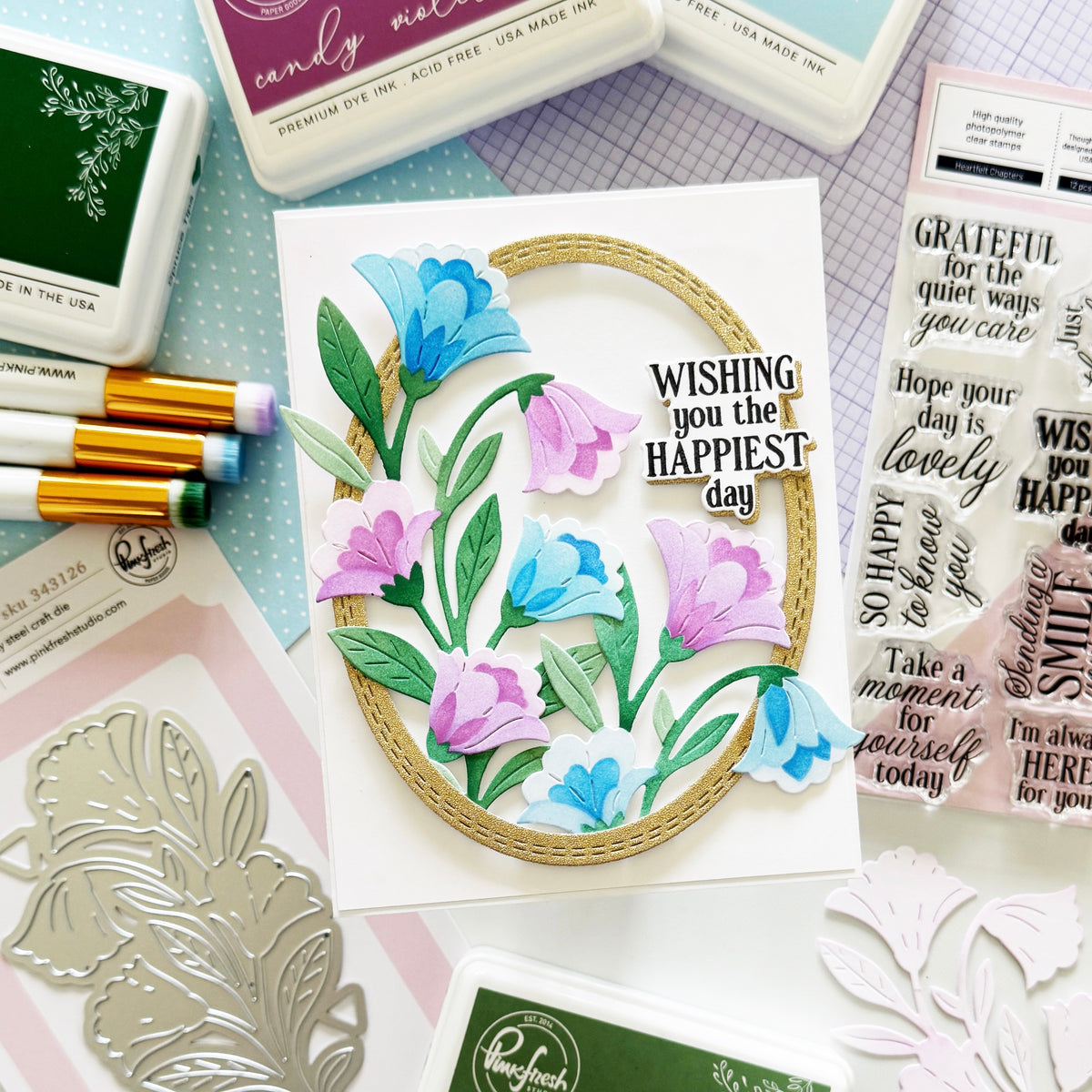 Pinkfresh Studio Sweet Bloom Die Stencil Bundle