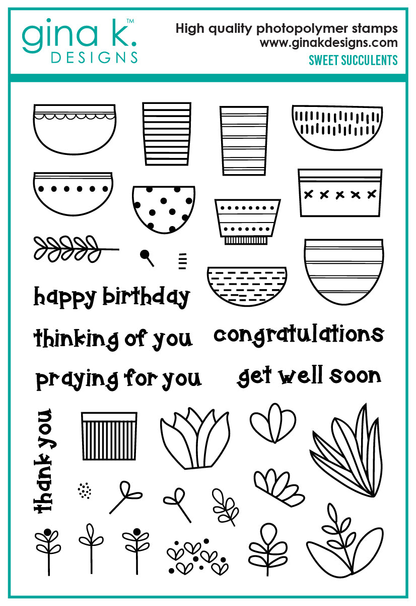 Gina K Designs BUNDLE- Sweet Succulents