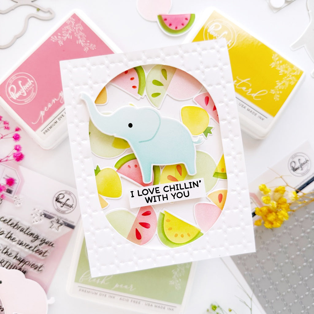 Pinkfresh Studio Sweet Safari stencil/Die Bundle