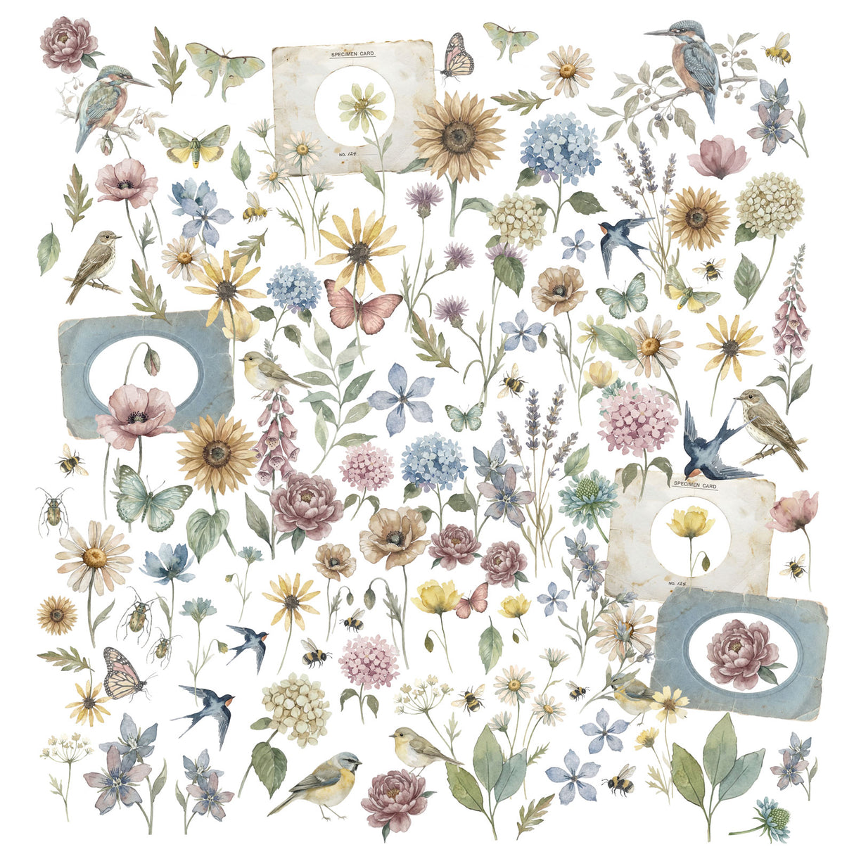 49 and Market The Quiet Observer Laser Cut Wildflowers - TQO-37203
