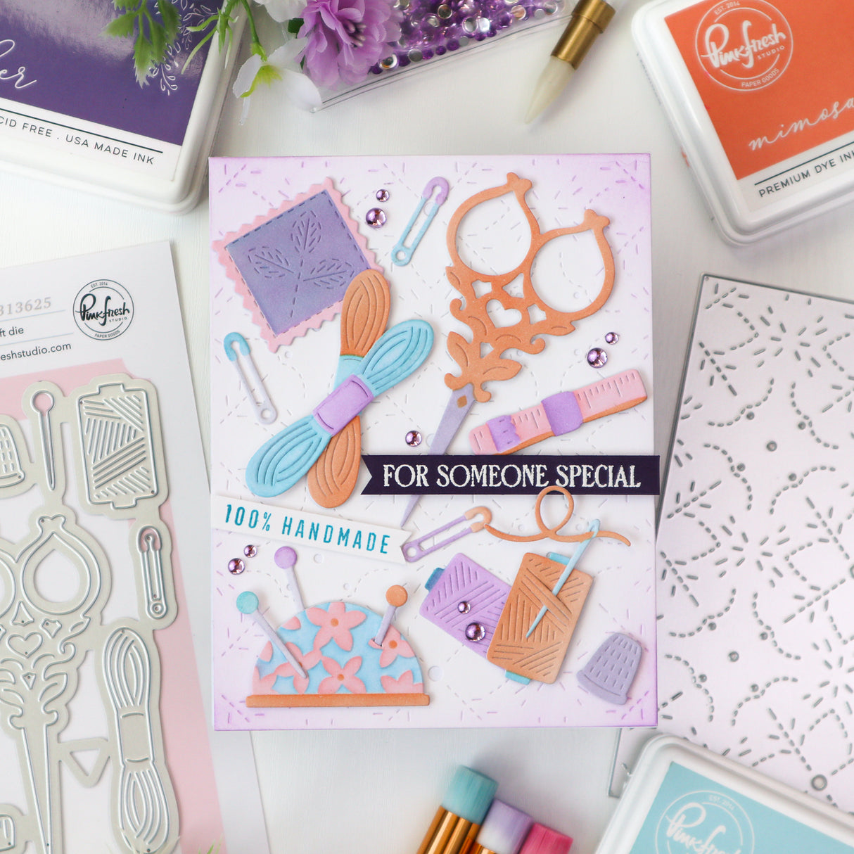 Pinkfresh Studio The Stitch Edit: Maker's Essentials die / stencil Bundle