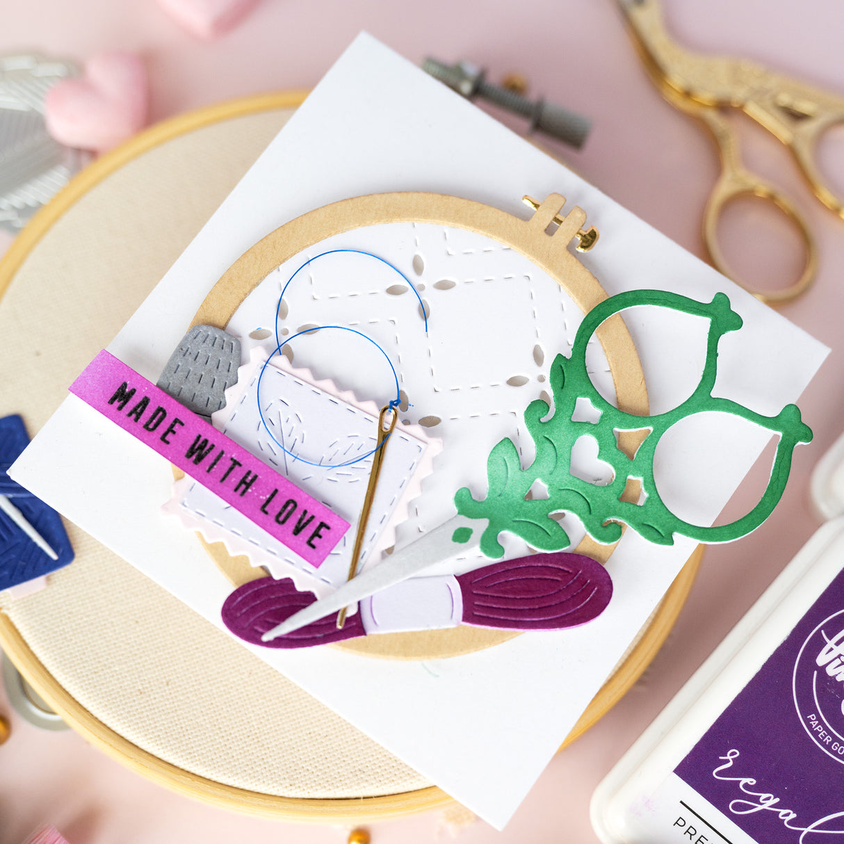 Pinkfresh Studio The Stitch Edit: Maker's Essentials die / stencil Bundle