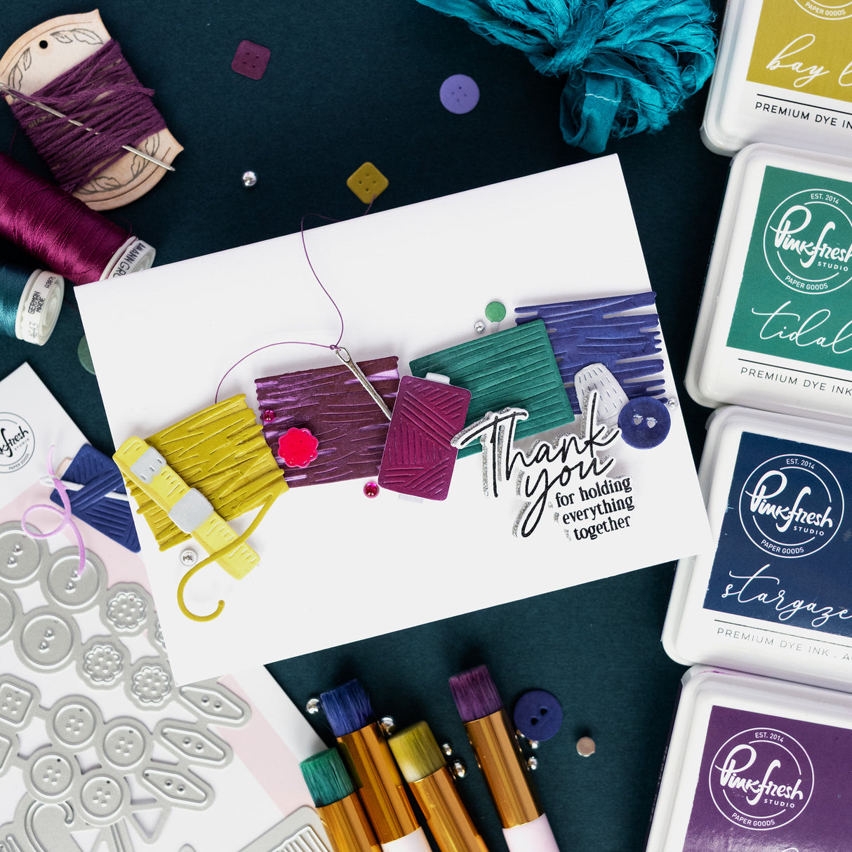 Pinkfresh Studio The Stitch Edit: Notion Story die / Stencil Bundle
