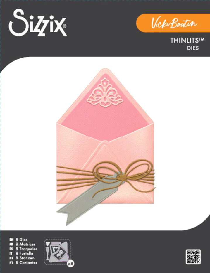 Sizzix Thinlits Die First Class Mail (7pcs) by Vicki Boutin - 667197
