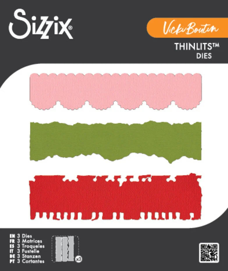 Sizzix Thinlits Die – Vicki Boutin Double Edgers (667072)