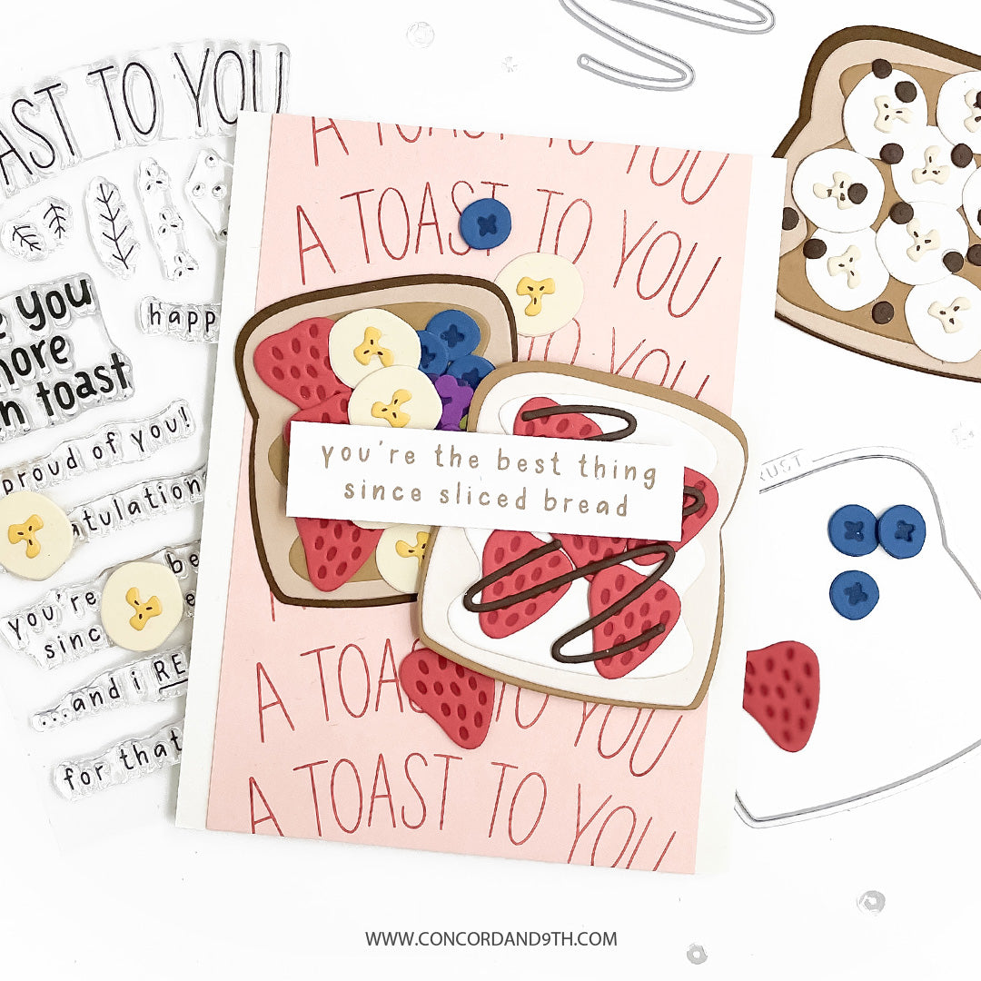 Concord & 9th Toast Time Stamp Set (4" x 6") & Die Bundle