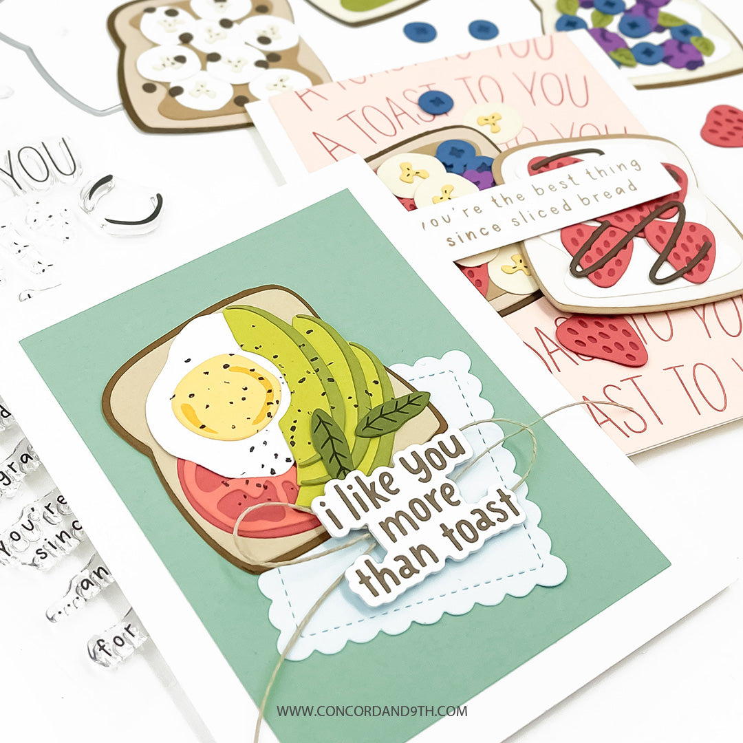Concord & 9th Toast Time Stamp Set (4" x 6") & Die Bundle