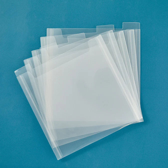 Totally Tiffany - 6" x 6" Tabbed Divider Pockets - 5pk