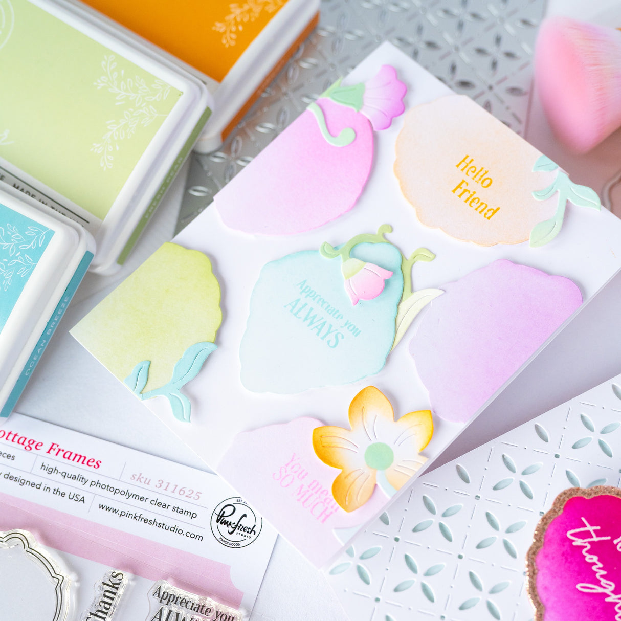 Pinkfresh Studio Trailing Grace die/stencil Bundle