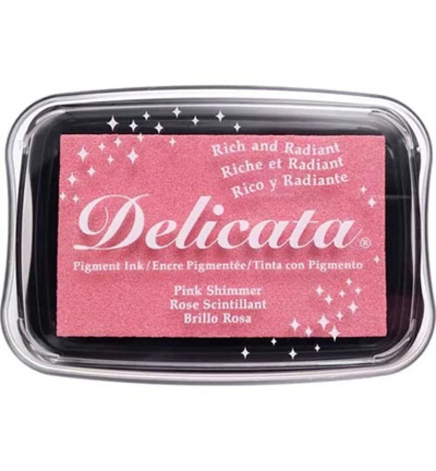 Tsukineko Delicata Large Inkpads Pink Shimmer (DE-000-333)