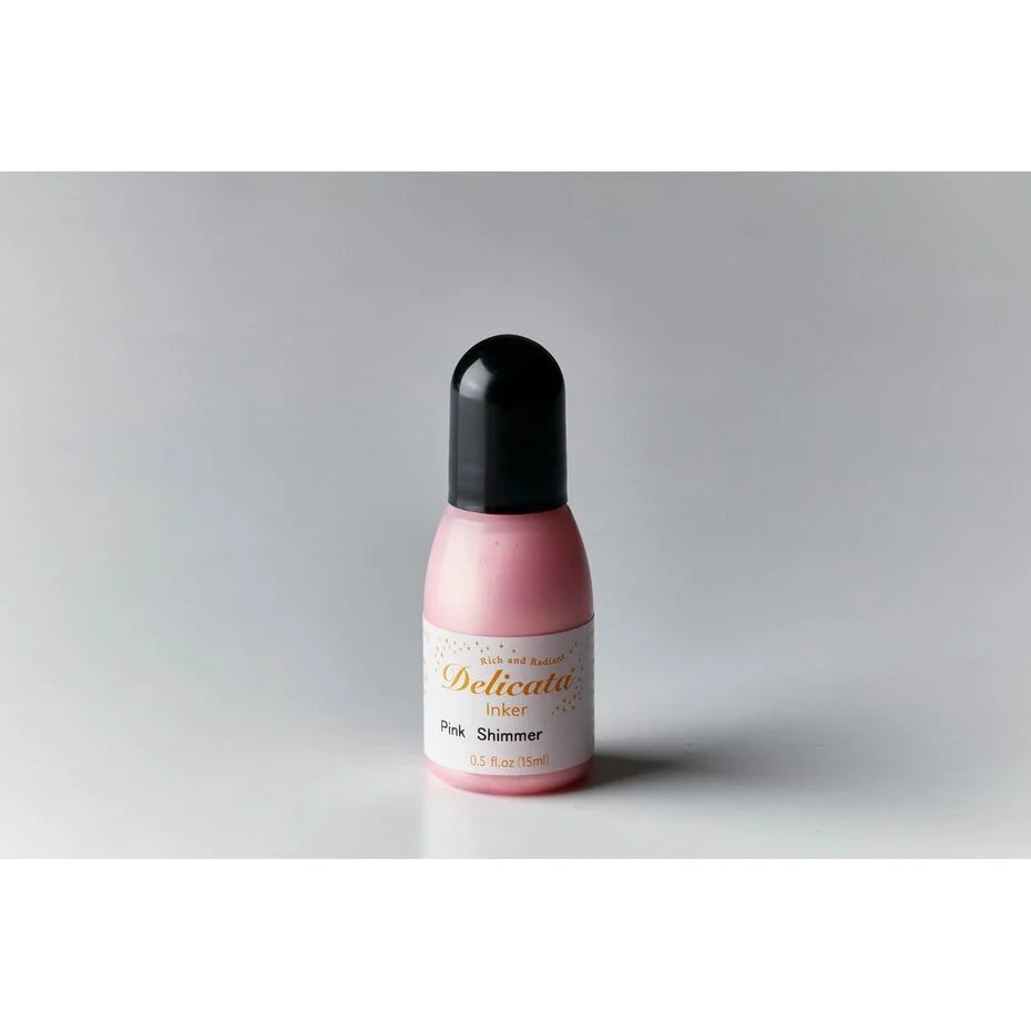 Tsukineko Delicata Pigment Inker Pink Shimmer 15ml (RC-000-333)