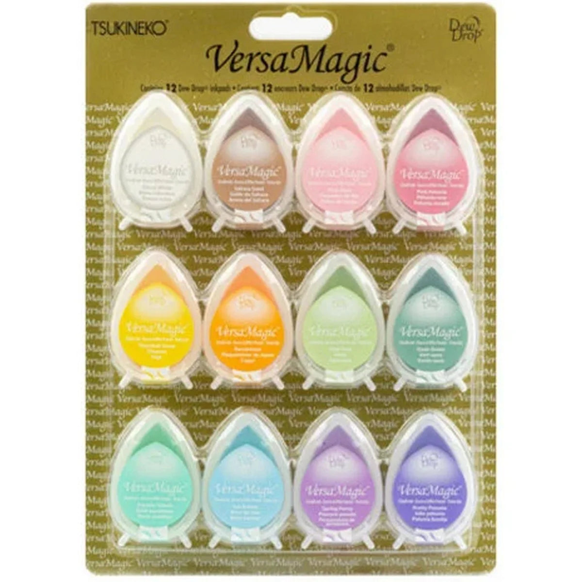 Tsukineko VersaMagic Dew Drop Ink Pad Spring Flowers 12pcs