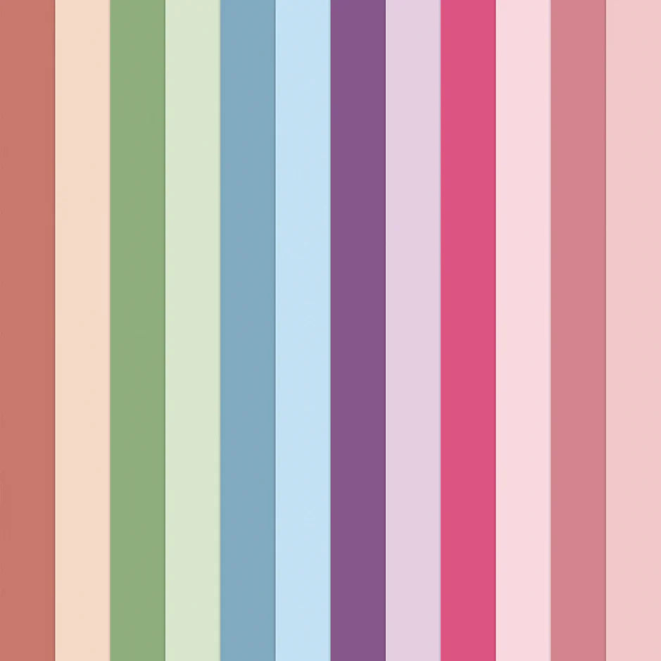Katy Sue Designs Twin Tones - Dusty Hues Printed Mat & Layer Cardstock, 24 sheets