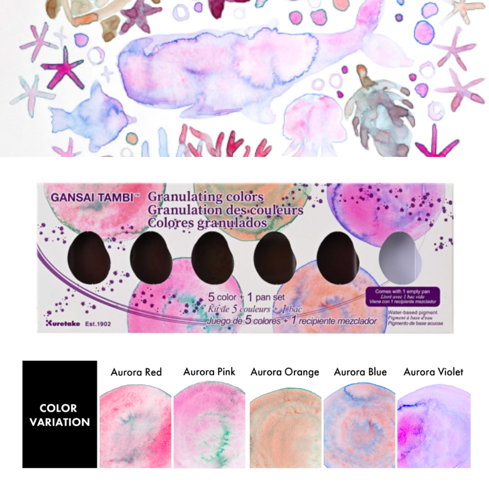 Kuretake Gansai Tambi Granulating Colors