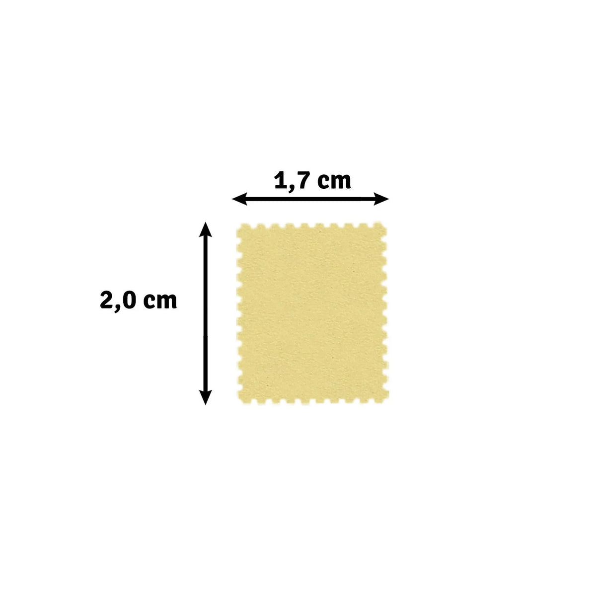 Vaessen Creative Craft Punch Stamp Rectangle Medium 2x1,7cm 21435-549