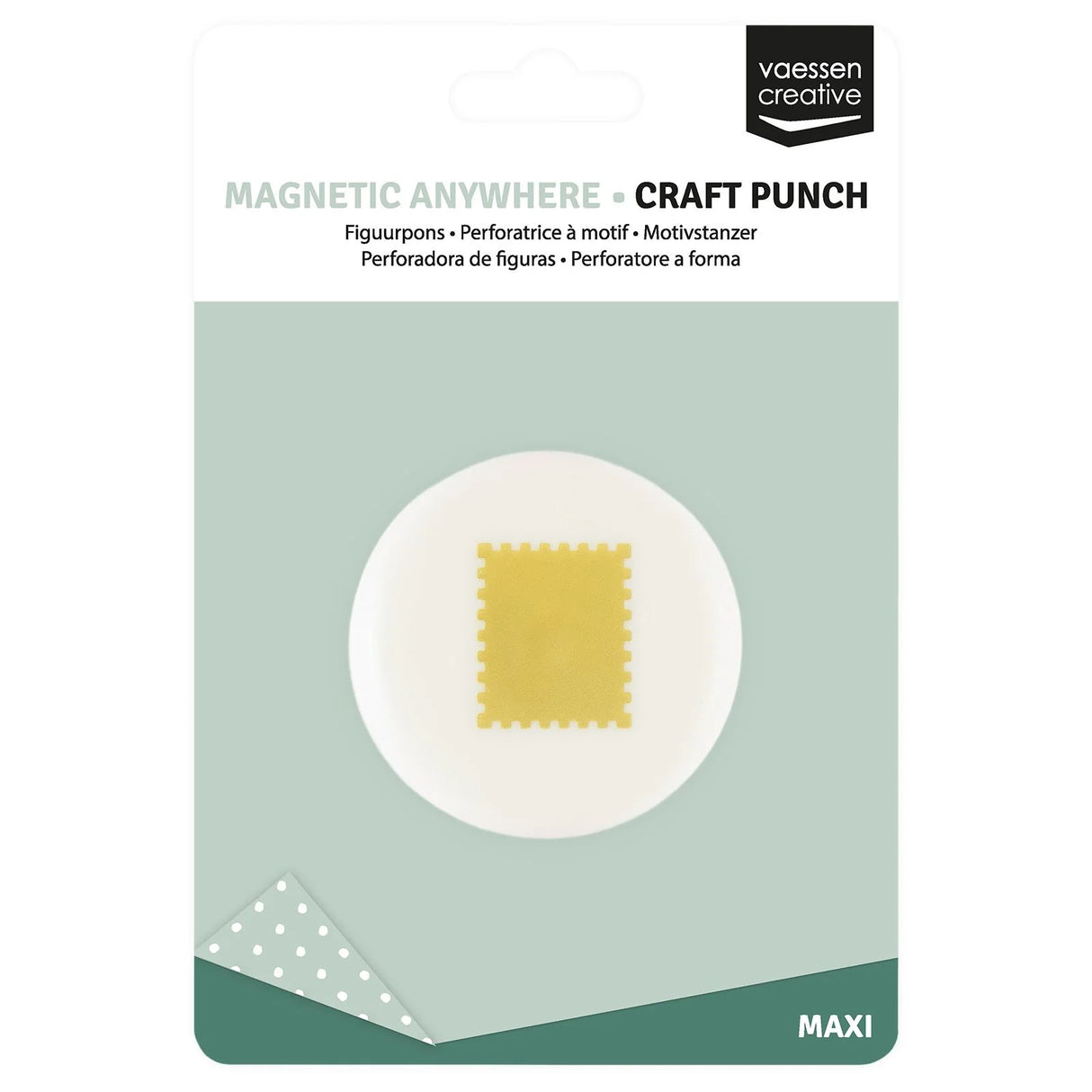 Vaessen Creative Magnetic Anywhere Punch Postage Stamp 2.5x2.1cm - 21451-004