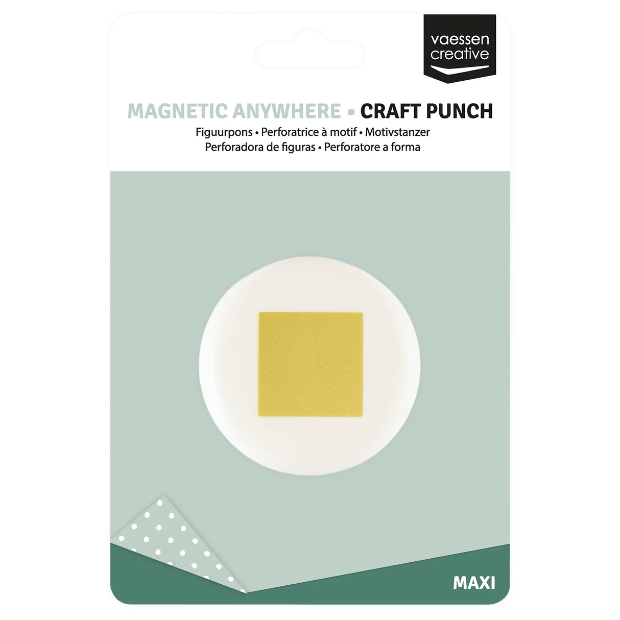 Vaessen Creative Magnetic Anywhere Punch Square 2.5x2.5cm - 21451-002