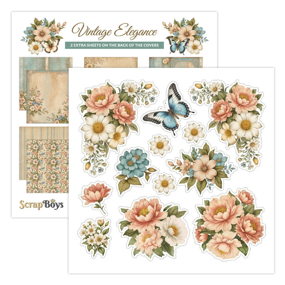 ScrapBoys Vintage Elegance 6x6 Inch Paper Pad (SB-VIEL-09)