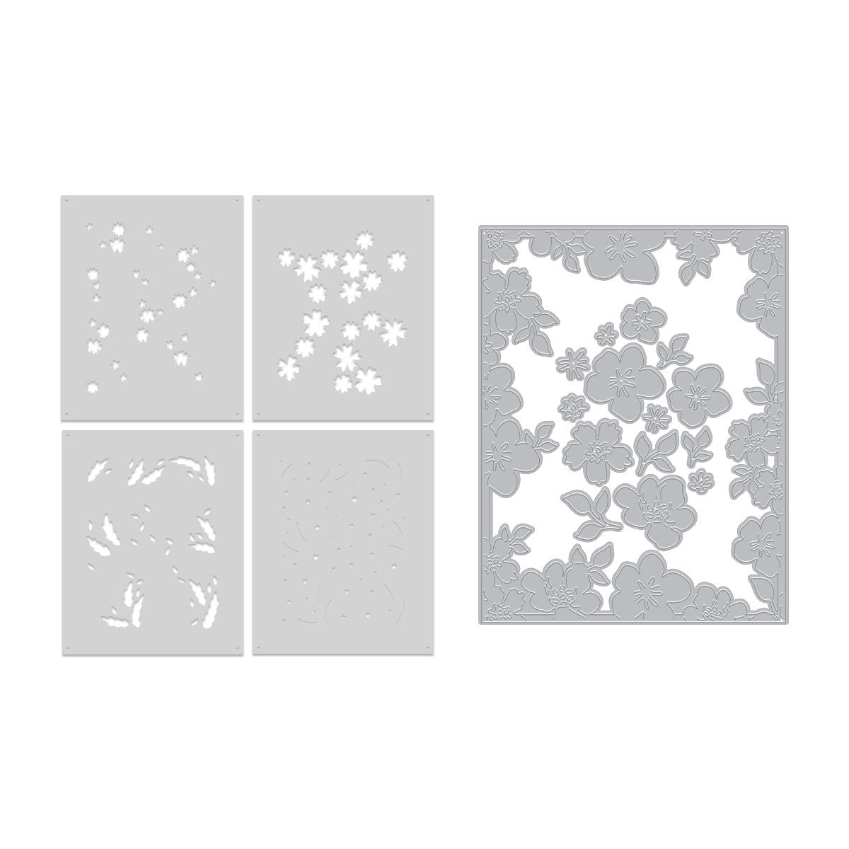 Hero Arts Bitty Floral Bundle Die & Stencil Bundle