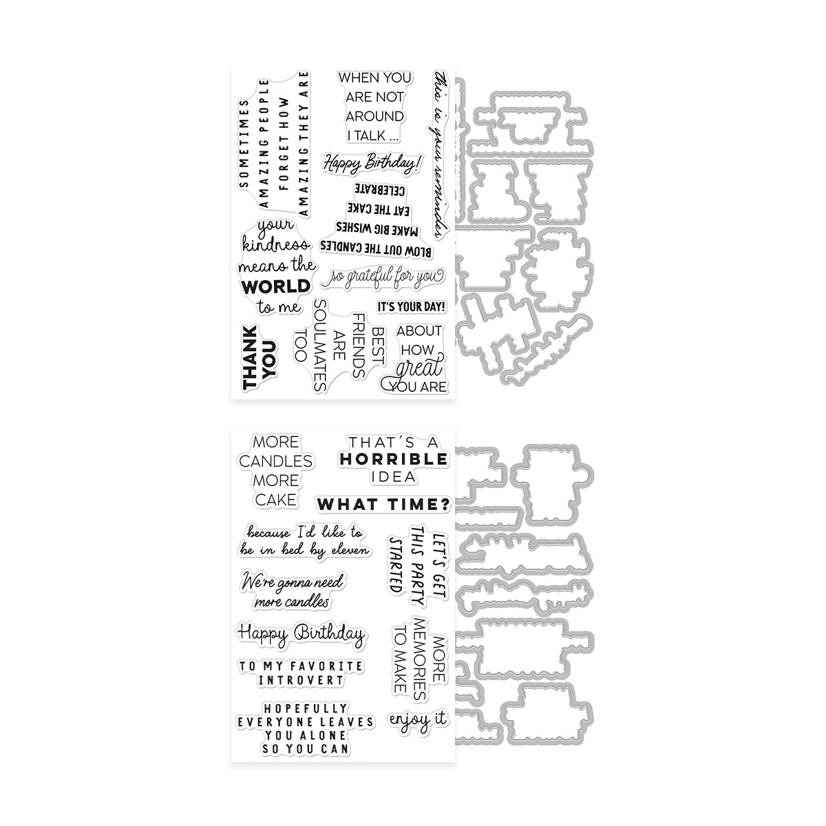 Hero Arts Say It With Style Stamp & Cut Bundle WB1219