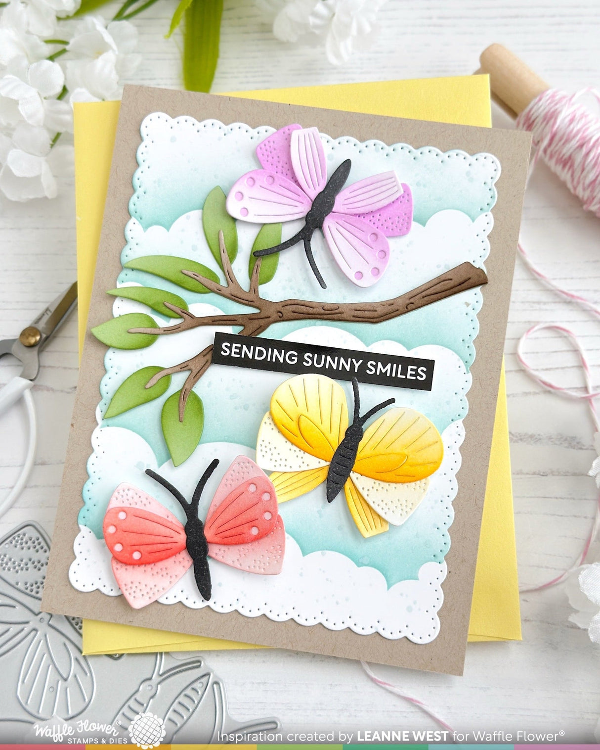 Waffle Flower Crafts Mix-n-match Butterflies Die