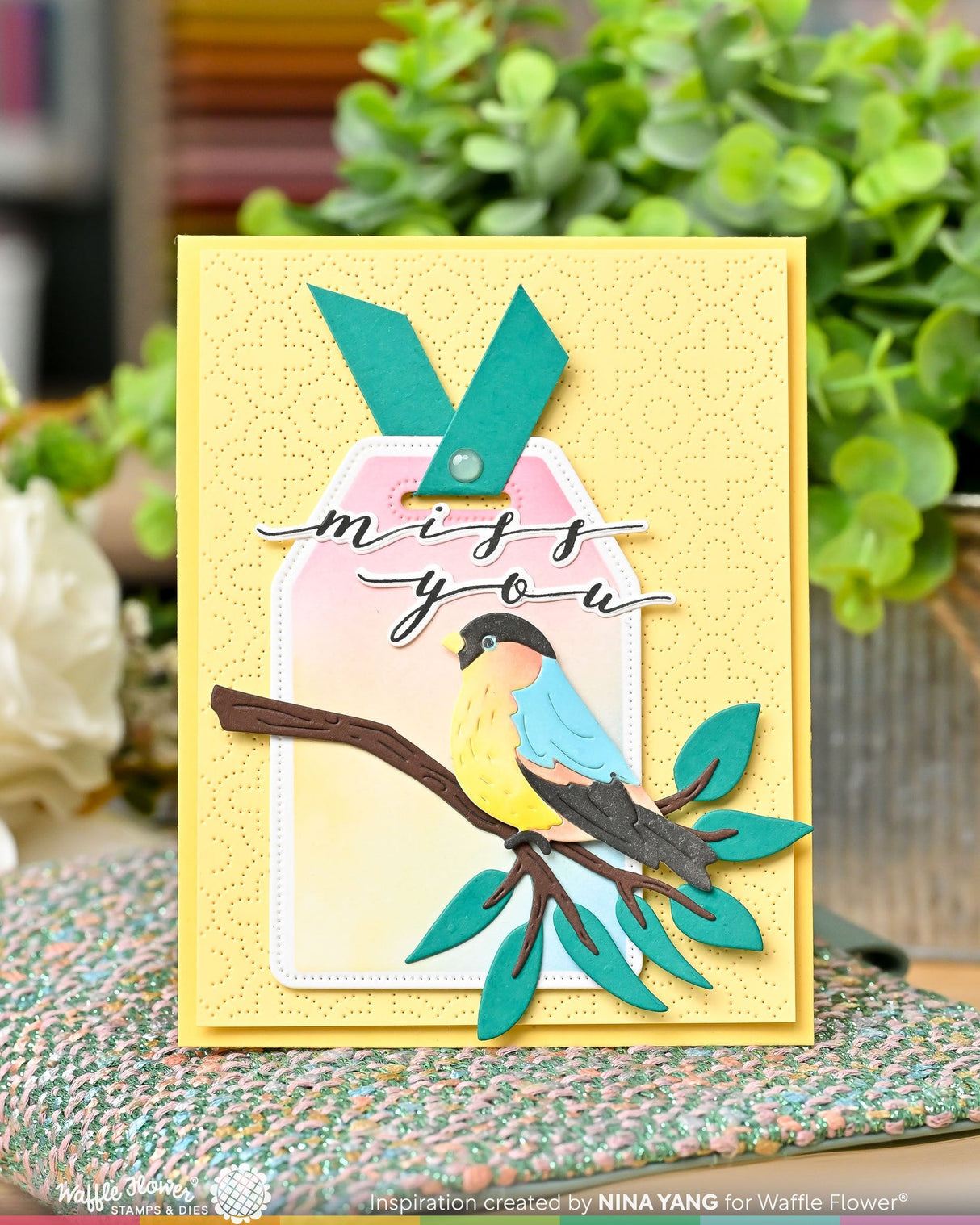 Waffle Flower Crafts Nesting Piercing Tags Die-n-stencil