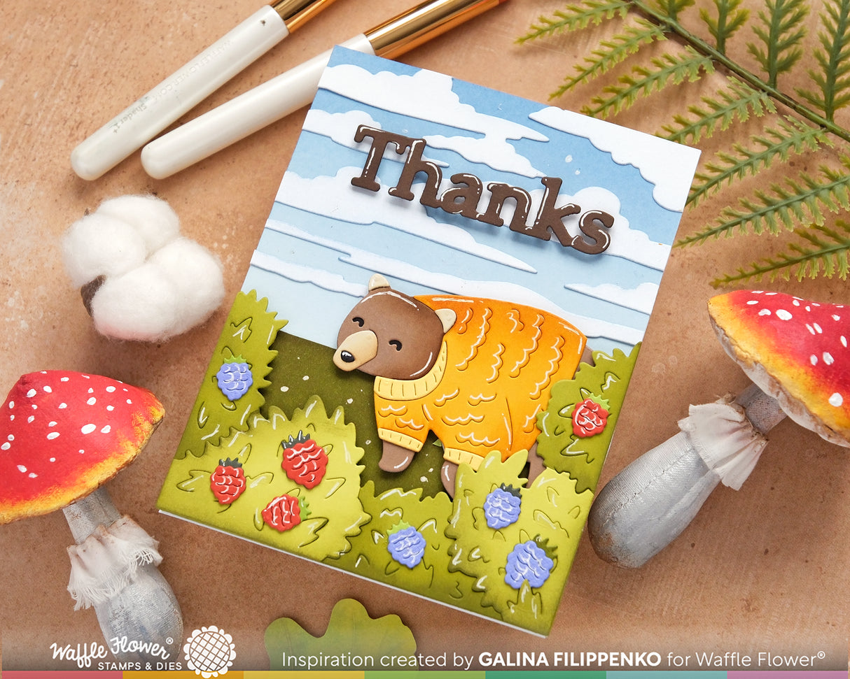 Waffle Flower Woodland Hugs Die - 422248