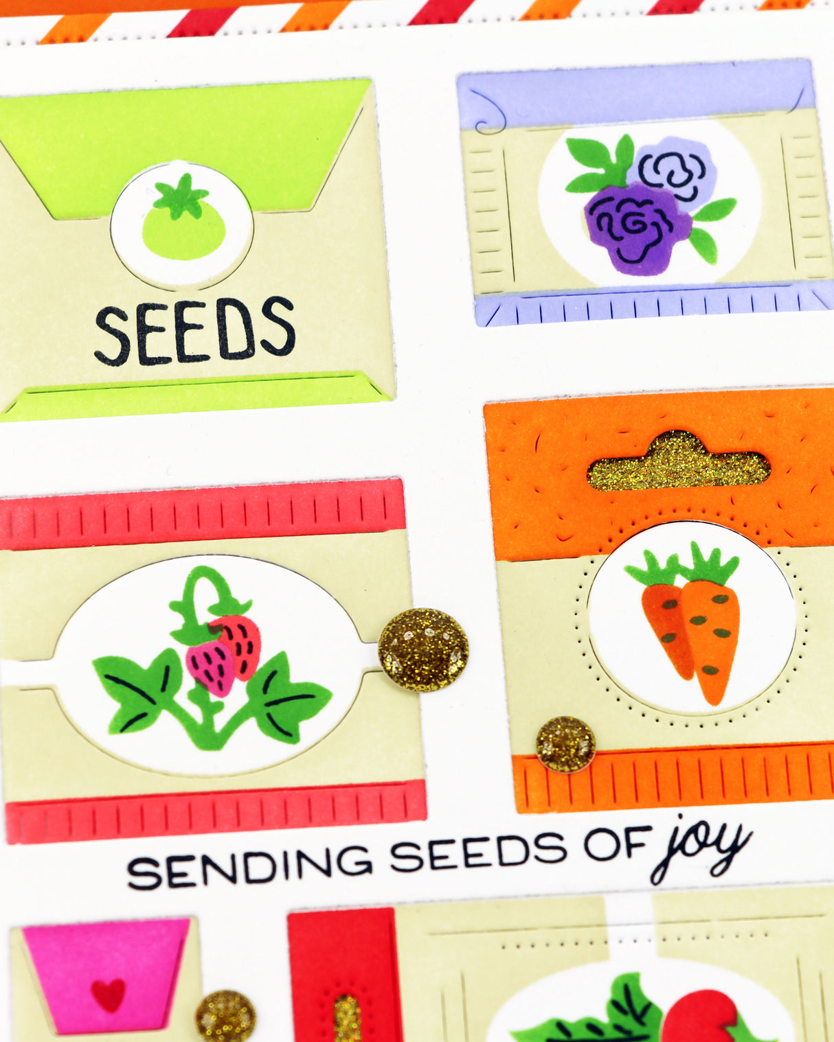 Waffle Flower Craft Postage Collage Seeds Details Die