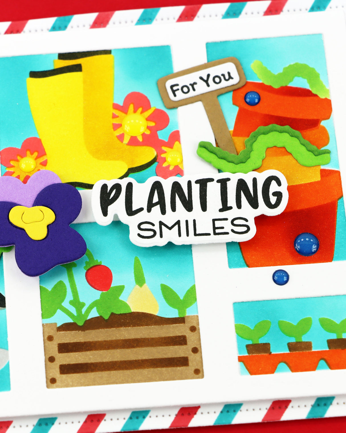 Waffle Flower Craft Happy Herbs Die