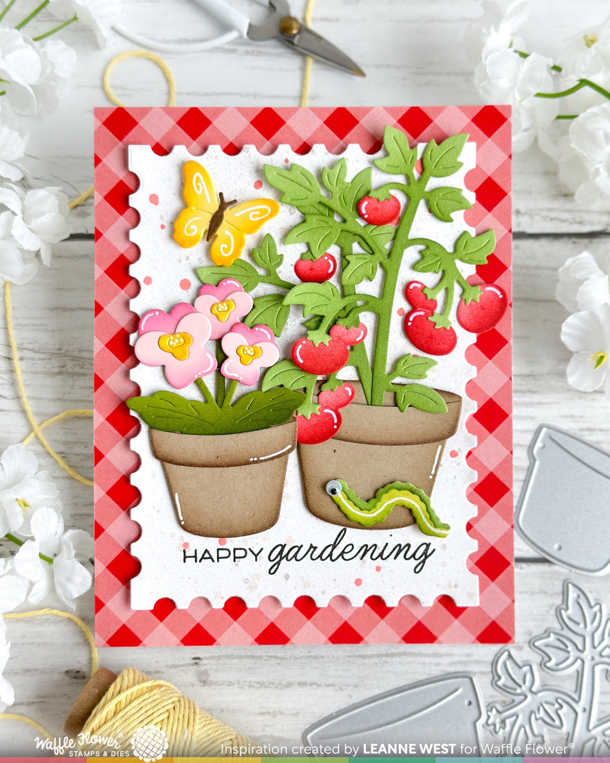 Waffle Flower Craft Pots and Plants Die