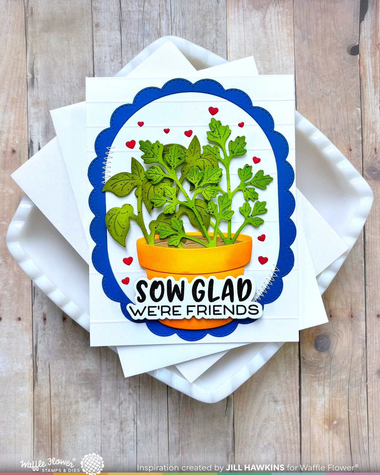 Waffle Flower Craft Happy Herbs Die