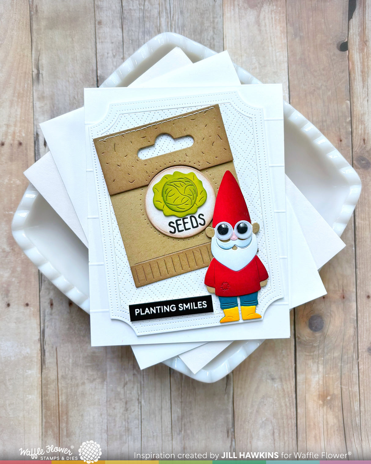 Waffle Flower Craft Happy Gnomes Die