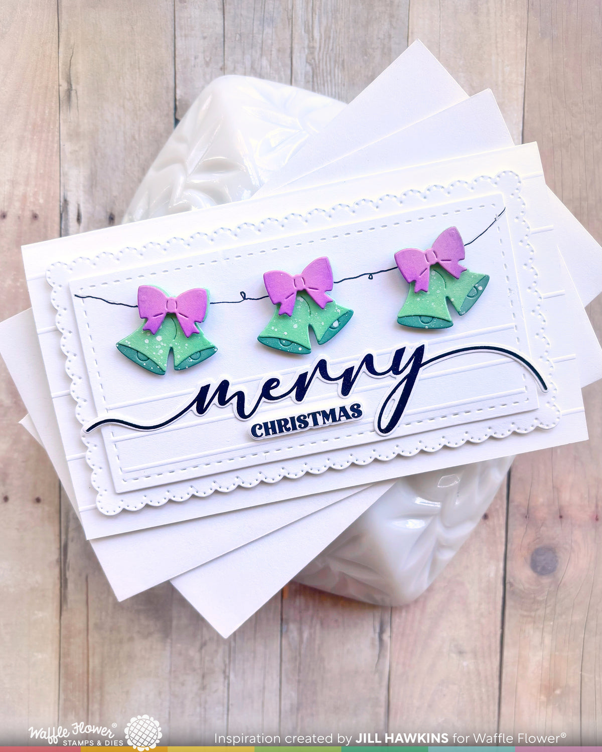 Waffle Flower Postage Collage Christmas Icons Die - 422622