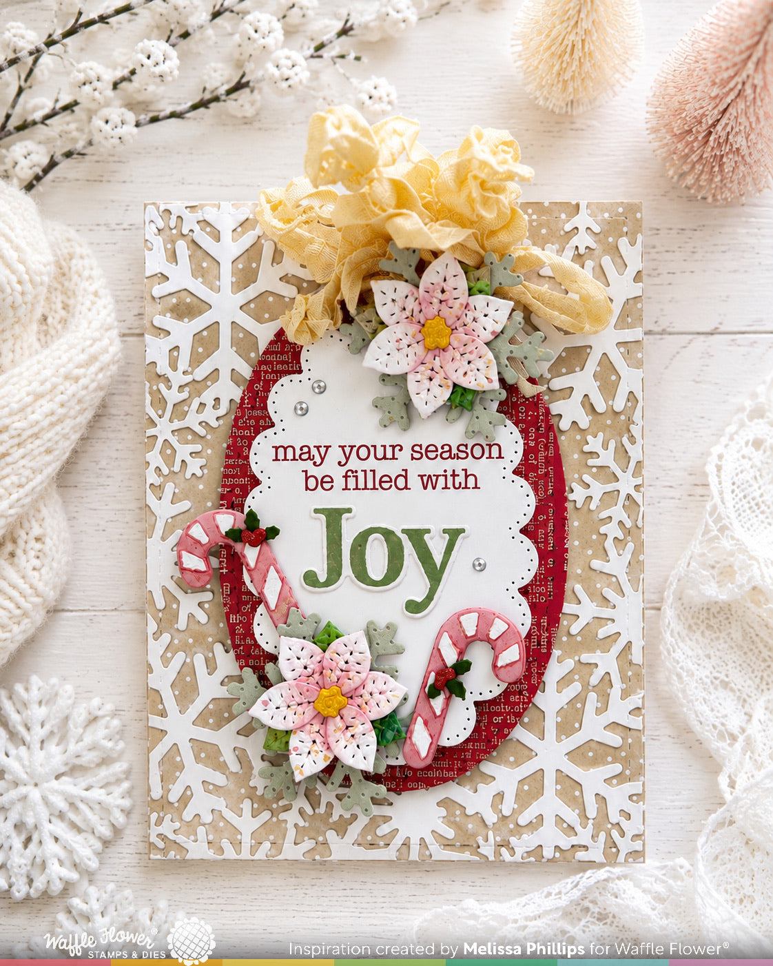 Waffle Flower Snowflake Frame Die - 422743