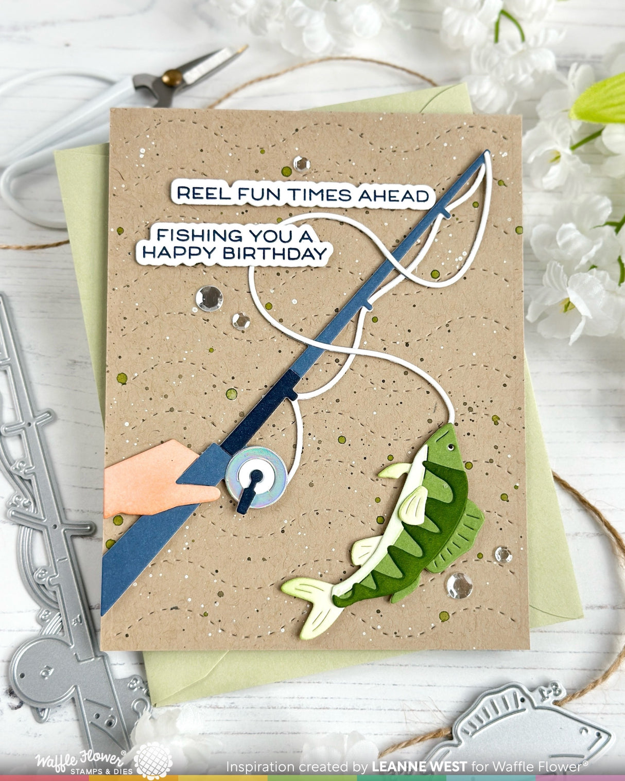 Waffle Flower Reel In Die - 422558