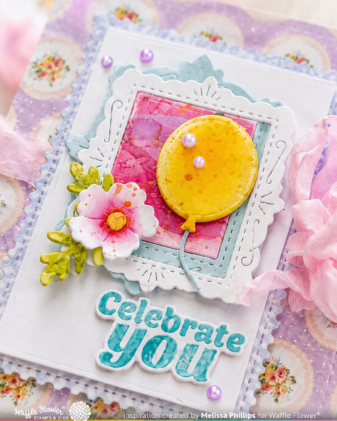 Waffle Flower Balloon Cluster Stencil for A2 A6 A7 - 422569