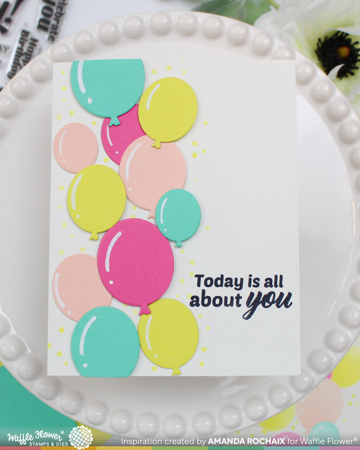 Waffle Flower Balloon Cluster Die - 422568