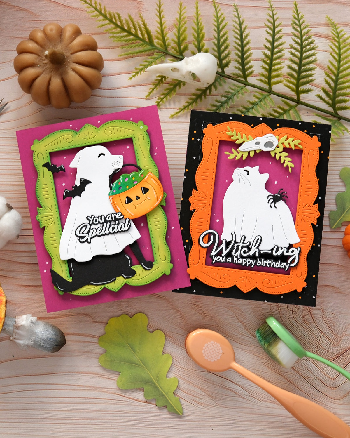 Waffle Flower Happy Haunting Cat Die - 422604