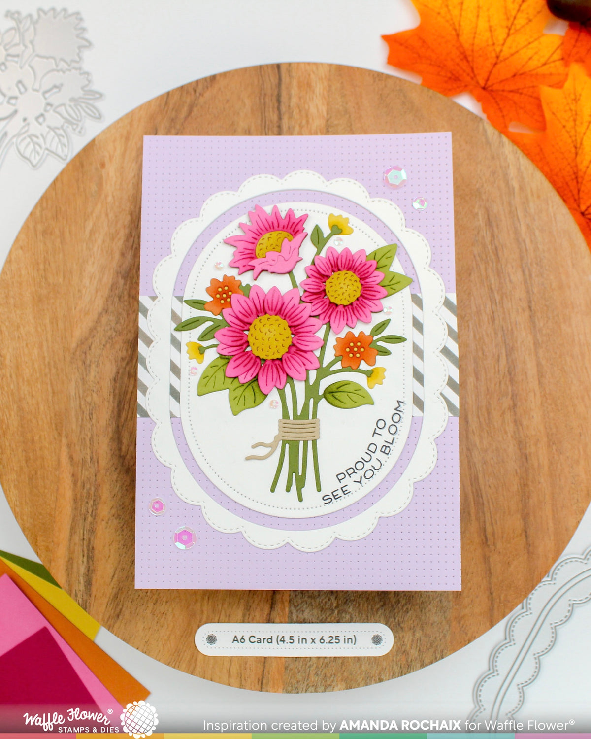 Waffle Flower Sunflower Bouquet Die - 422608