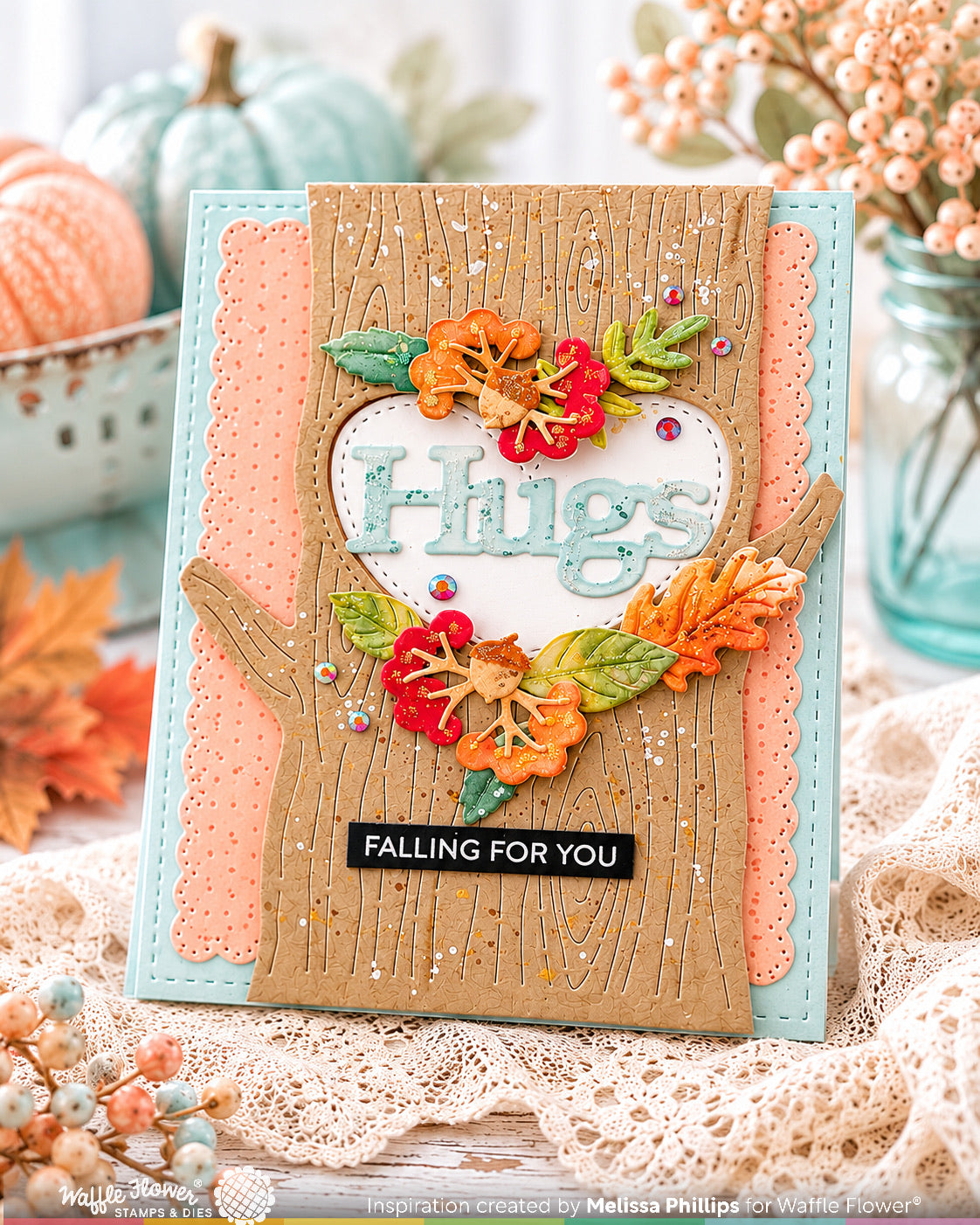 Waffle Flower Woodland Hugs Die - 422248