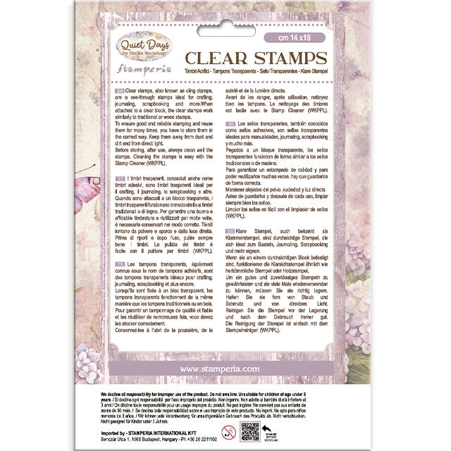 Stamperia Quiet Days Clear Stamp Butterfly (WTK230)