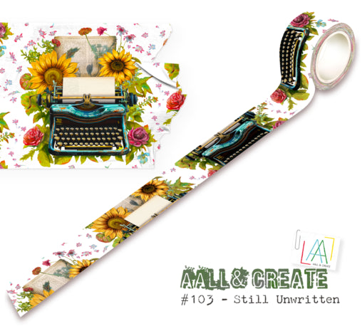Aall and Create Washi Tape 25mm 10m Still Unwritten (AALL-MT-103)