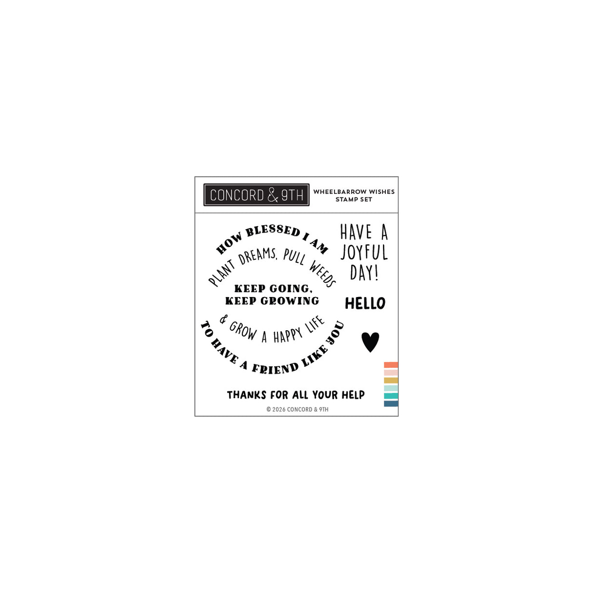 Concord & 9th Wheelbarrow Wishes Stamp Set (4 x 4) & die Bundle