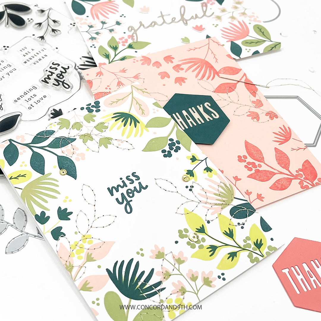 Concord & 9th Wild Meadow Turnabout™ Stamp Set/ Die Bundle