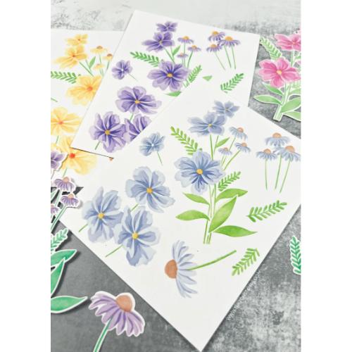 The Ton Stamps Wildflower Bouquet Builder Stencils