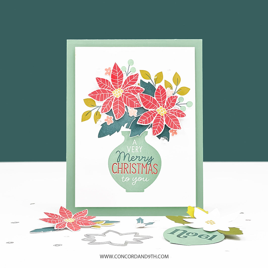 Concord & 9th Winter Bouquet Stamp and Die Bundle
