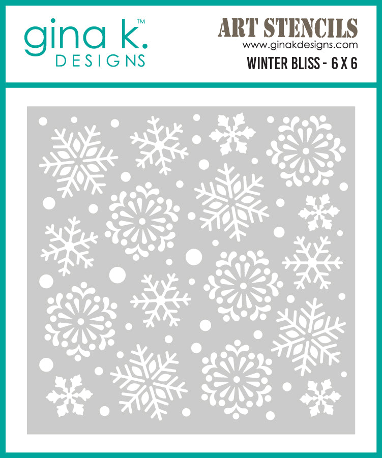 Gina K Designs STENCIL – Winter Bliss
