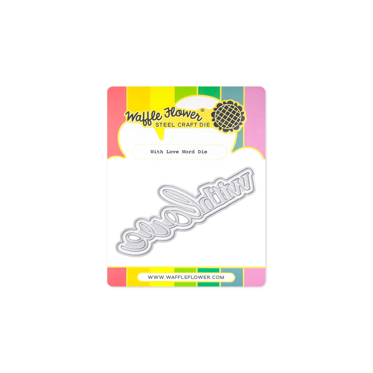 Waffle Flower Craft With Love Word Die