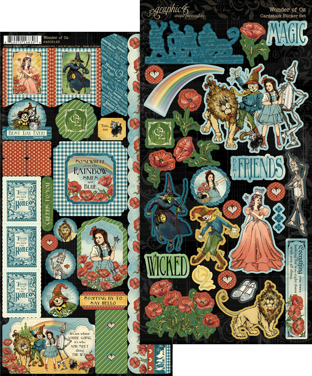 Graphic 45 Wonder of Oz Sticker Set